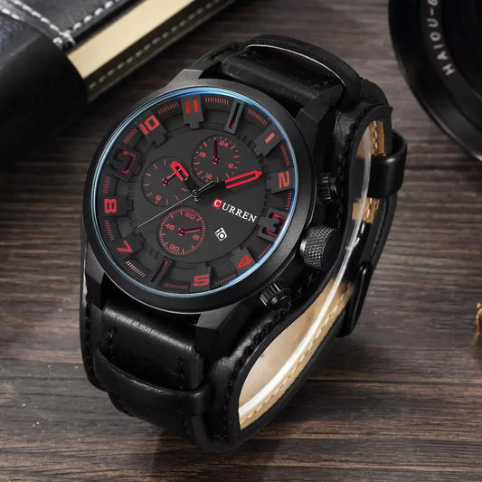 Reloj Cuero Negro
