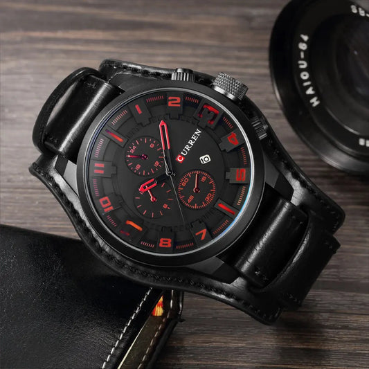 Reloj Cuero Negro